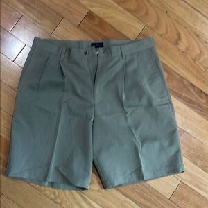 Dockers Green Flat Front Shorts Tailored Design